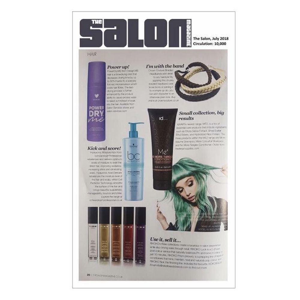 The Salon Magazine features CrownCouture products