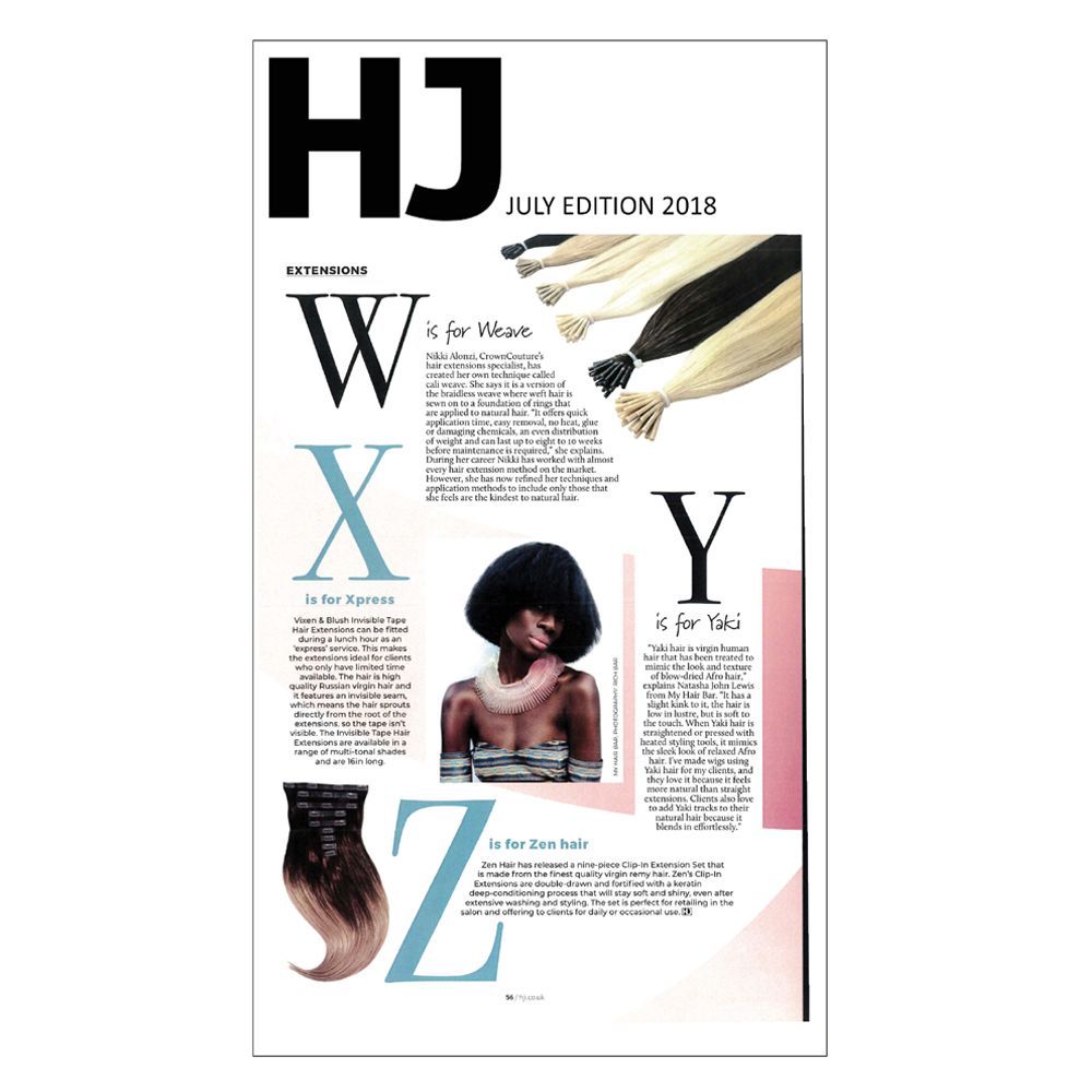 Hairdresser's Journal features CrownCouture products