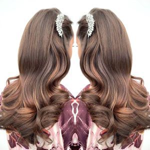 Bridal hair using CrownCouture extensions