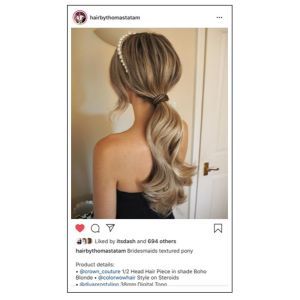Celeb stylist Thomas Tatam bridal hair