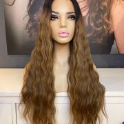 22 INCH BROWN BALAYAGE WIG