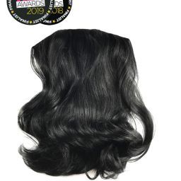 BLACK 1/2 HEAD WIG