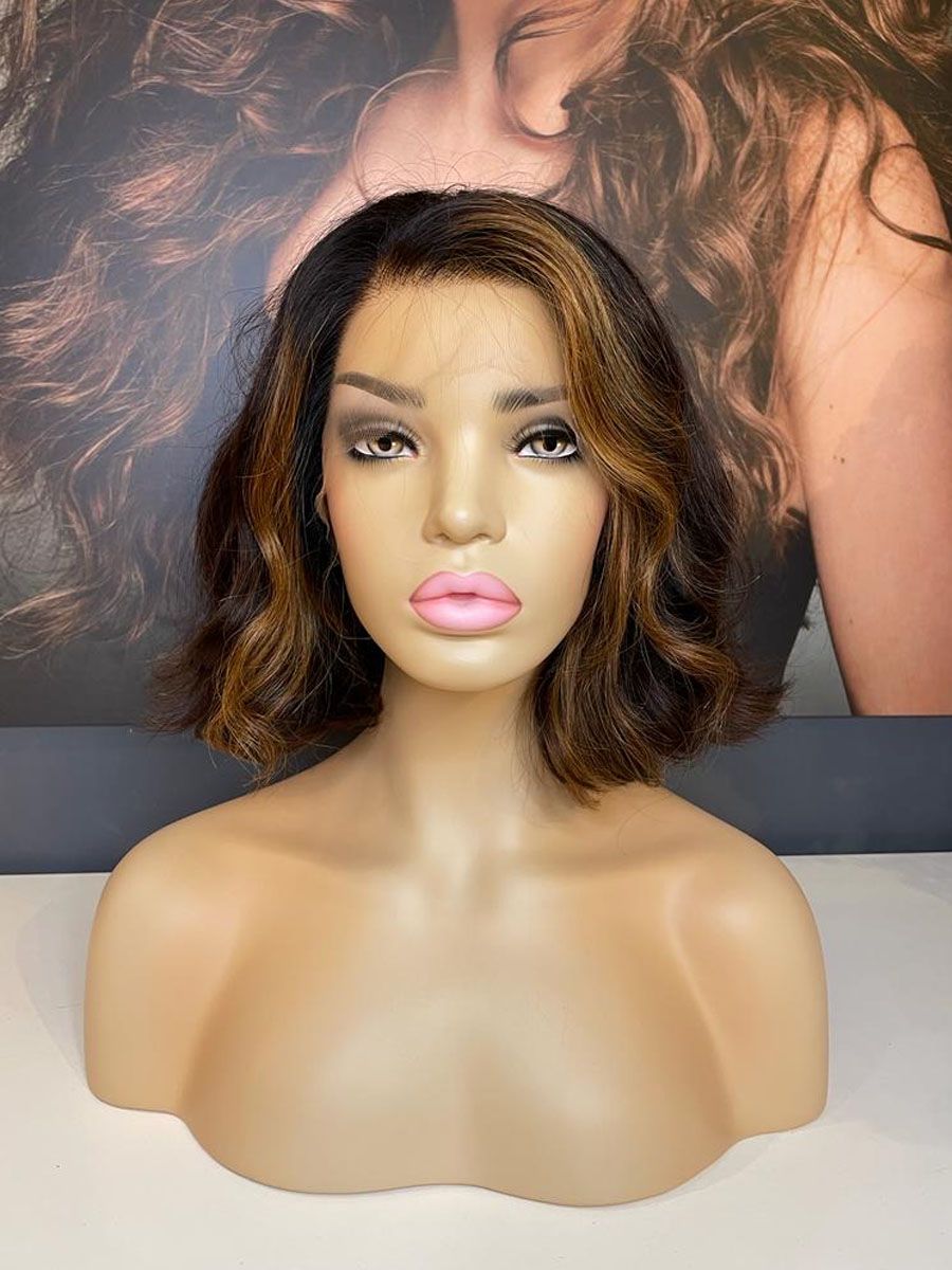 MELODY- CHOCOLATE BROWN BOB WIG WITH FACE FRAME