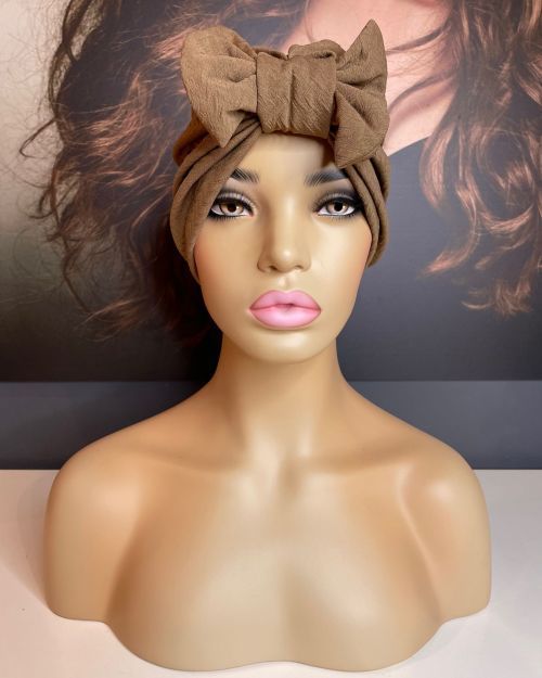 COCOA BOW FRONT TURBAN