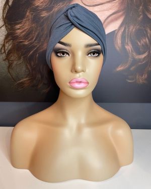 GREY KNOT FRONT TURBAN