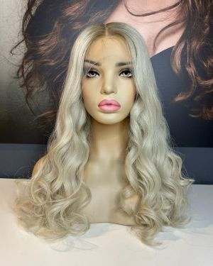 KOKO – WHITE BLONDE WIG WITH ROOT