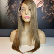 SIENNA – LONG SANDY BLONDE BALAYAGE WIG WITH ROOT