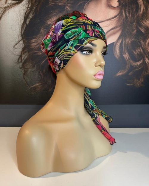 EXOTIC / TROPICAL PRINT HEAD SCARF