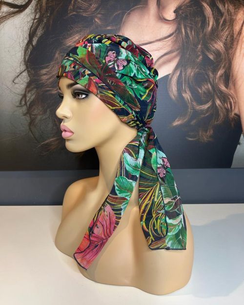 EXOTIC / TROPICAL PRINT HEAD SCARF