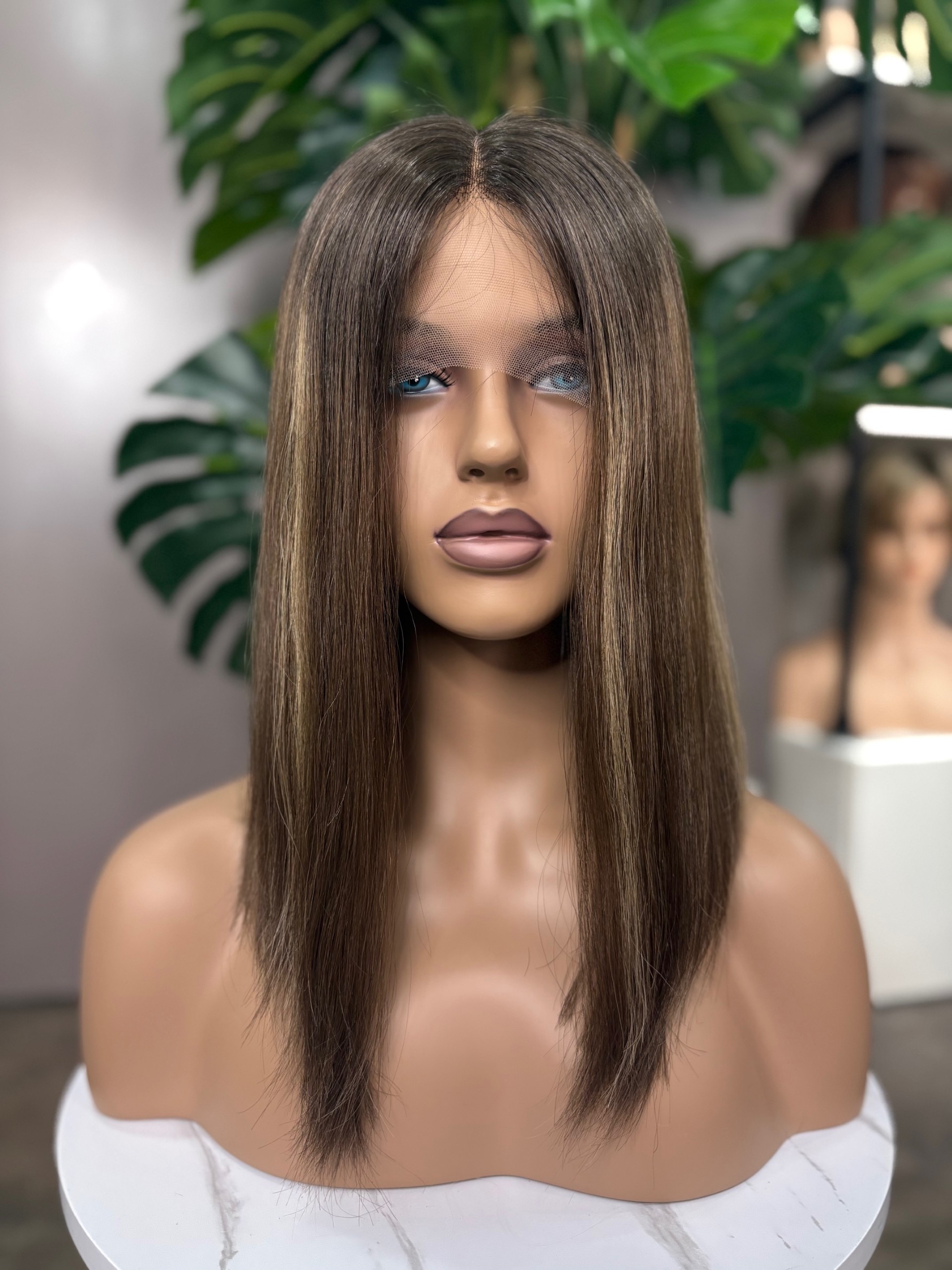 ARIELLA – BROWN HIGHLIGHTED EUROPEAN HAIR SHEITEL
