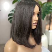 Lace front brown wig