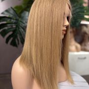 Honey blonde human hair wig